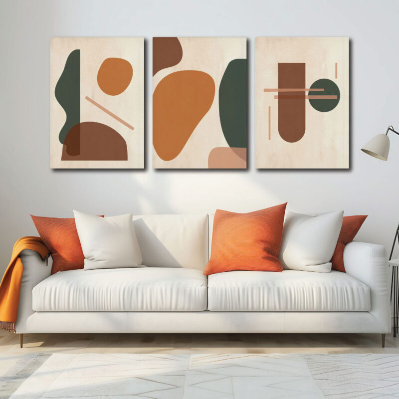 This abstract masterpieces are calling to me! So much cozy color and cool shapes.