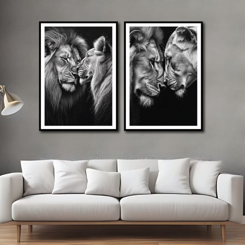 Lion love art