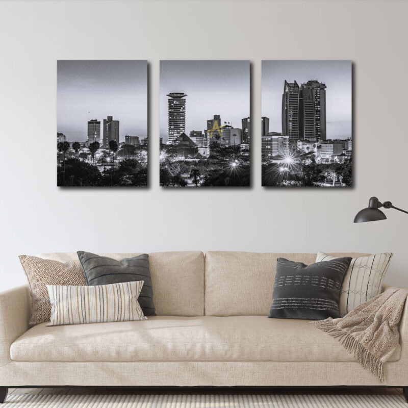 Nairobi city art on canvas
