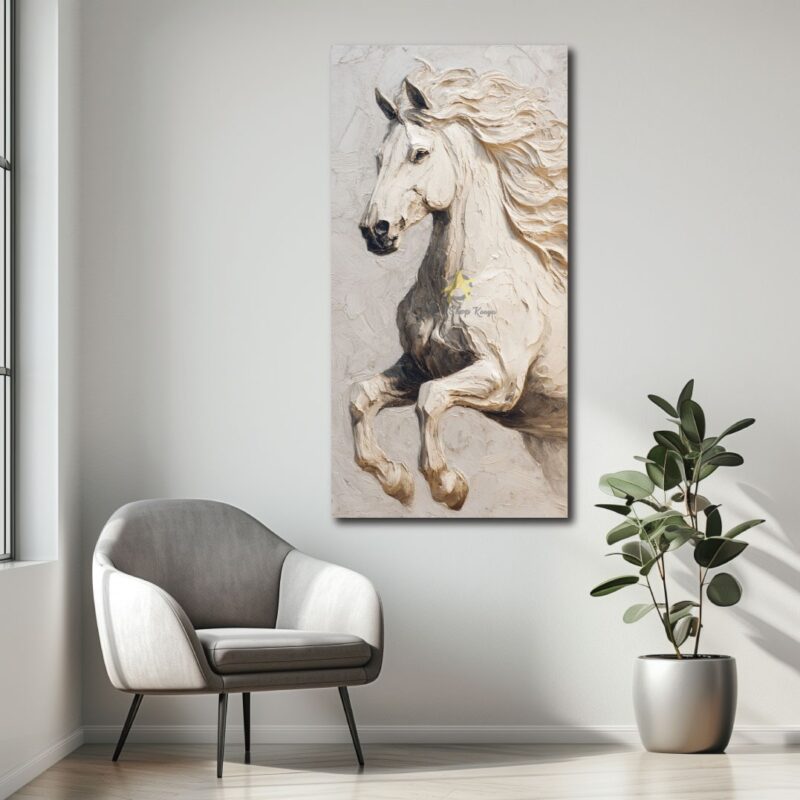 Speeding stallion.