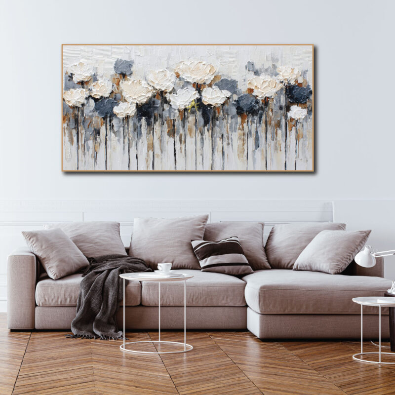 Flower art on canvas