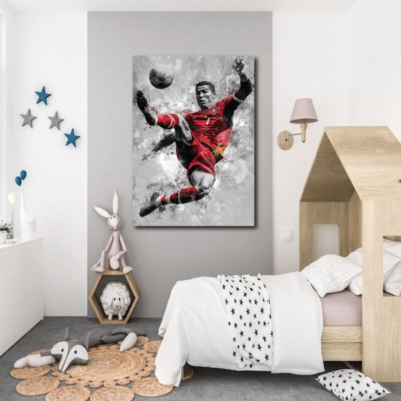 Christiano Ronaldo's portrait.