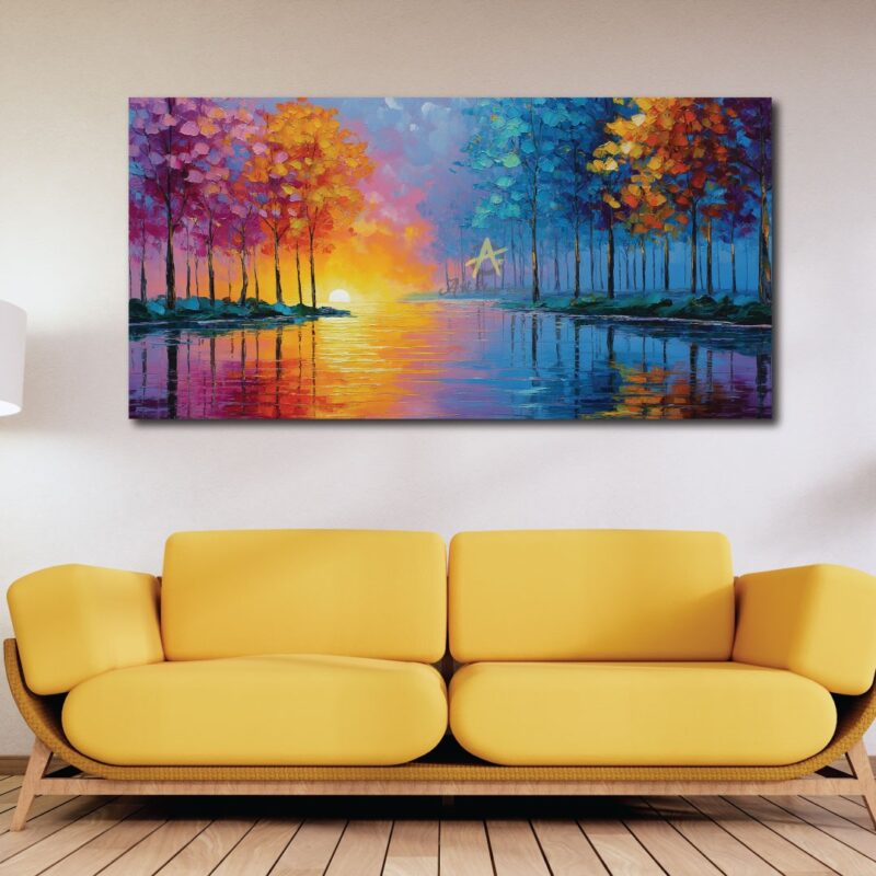 Rainbow forest.