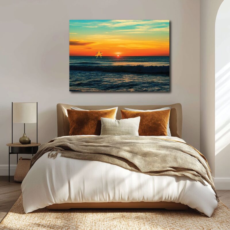 Perfect little sunset on canvas.