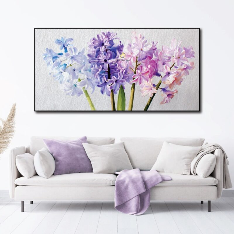 Floral invasion on canvas.