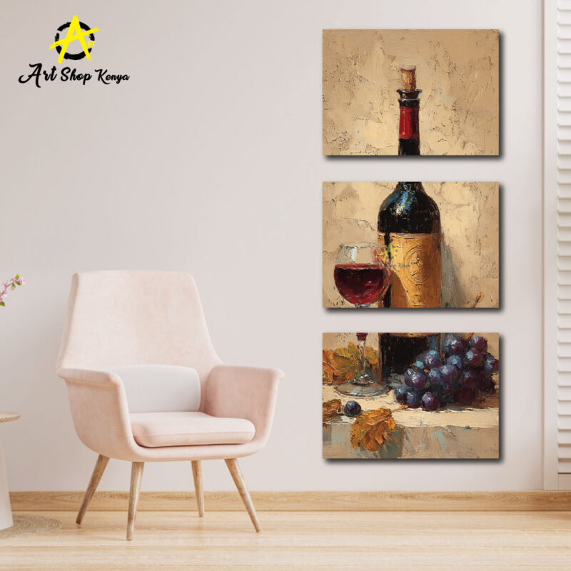 Wine art canvas
