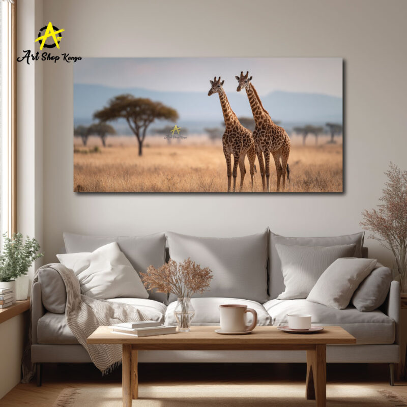 Giraffe canvas