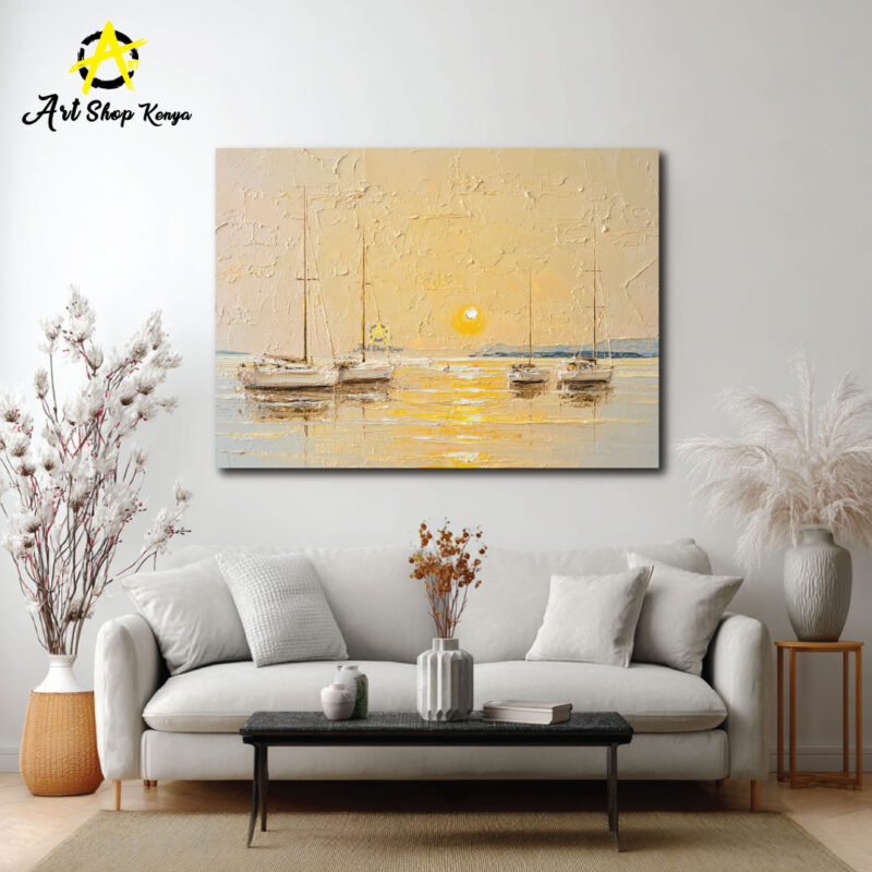 Boat art canvas