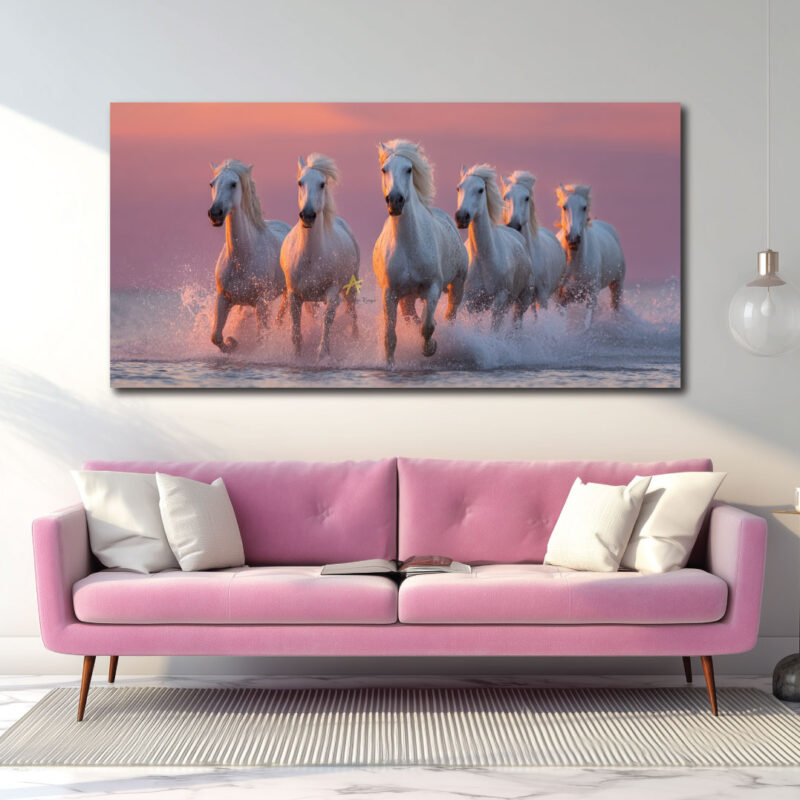 Horses art canvas