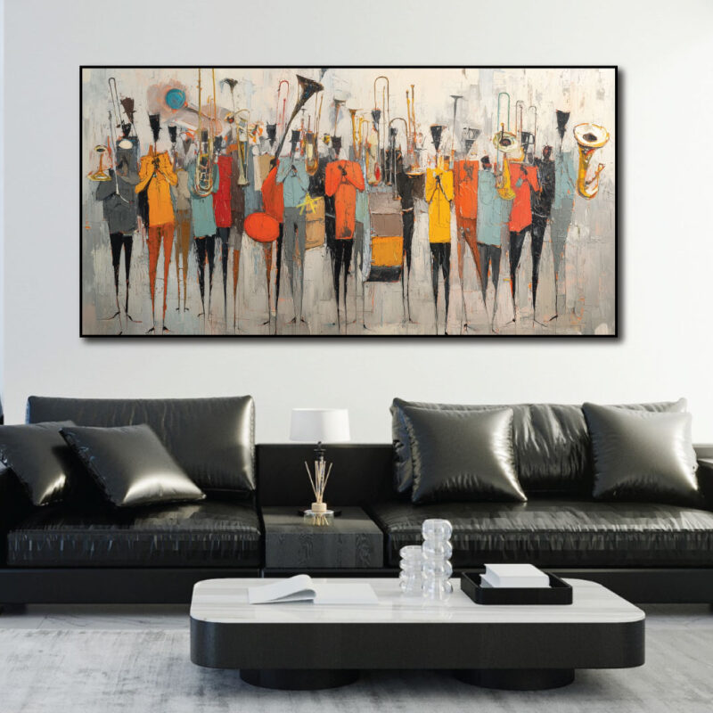 Music art on canvas