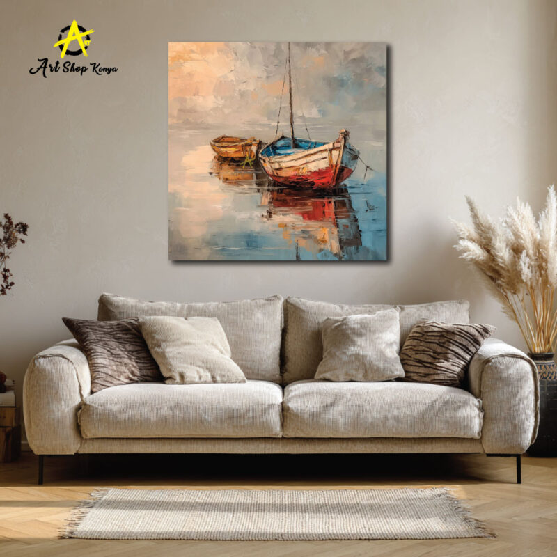Boat art canvas