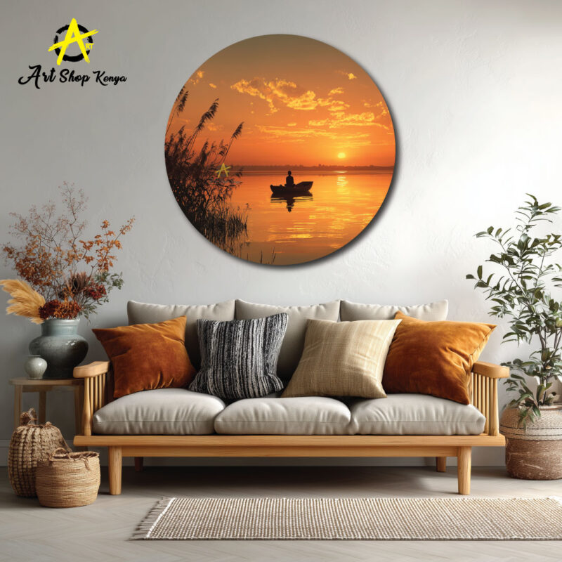 Sunset art on canvas