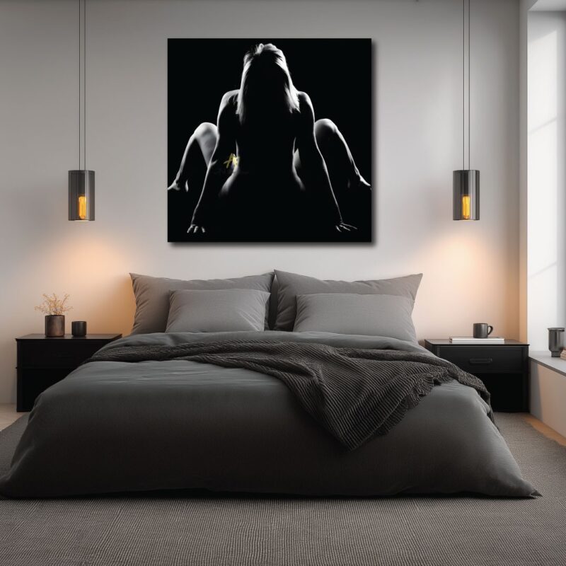 Bedroom canvas art.