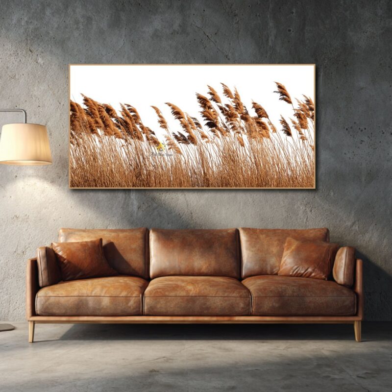 Windy grass canvas art.