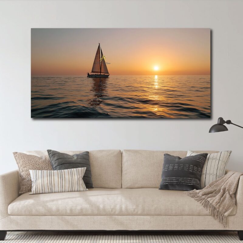 Sunset canvas art.