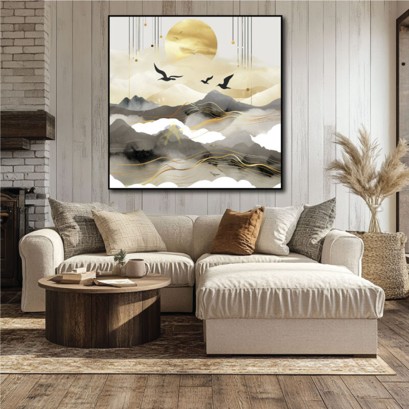 Golden mountains.
