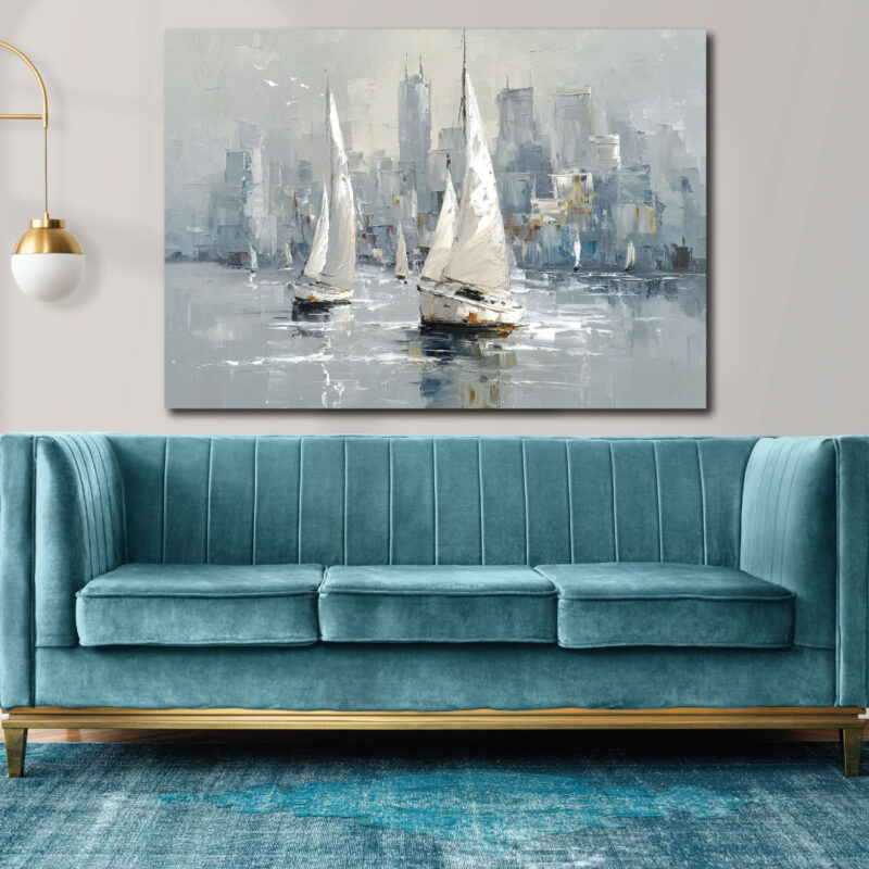 Blue boat paradise.