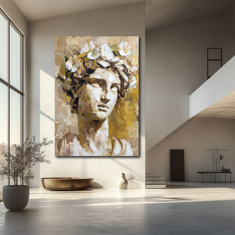 Sleeping statue.