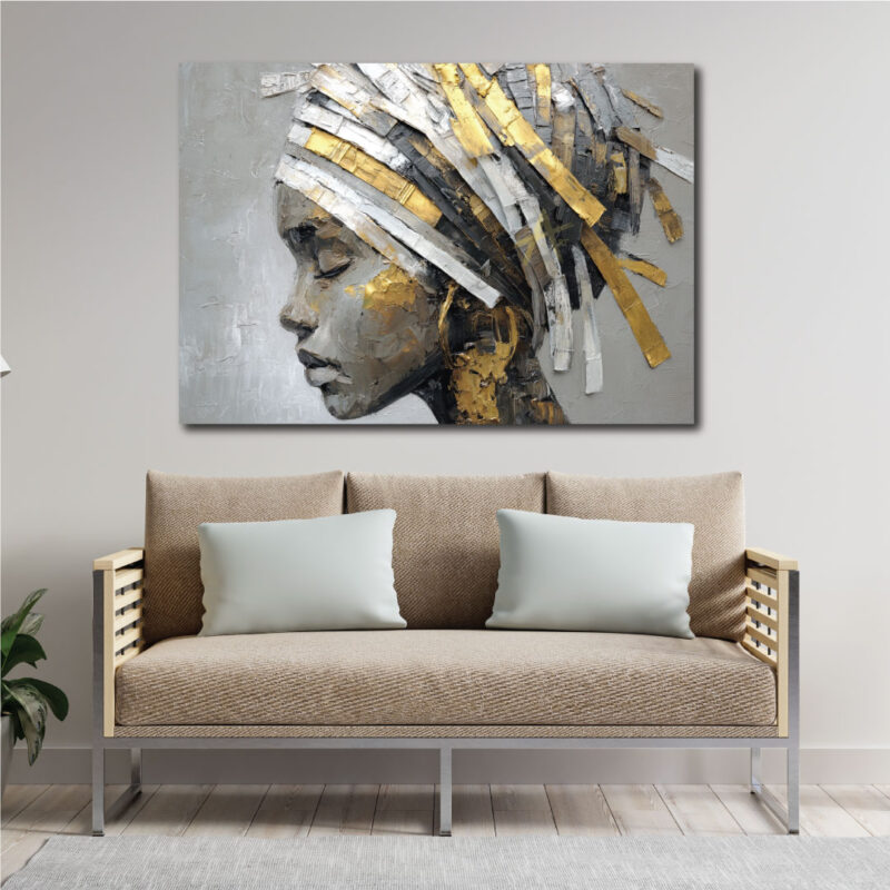 A peaceful lady canvas.