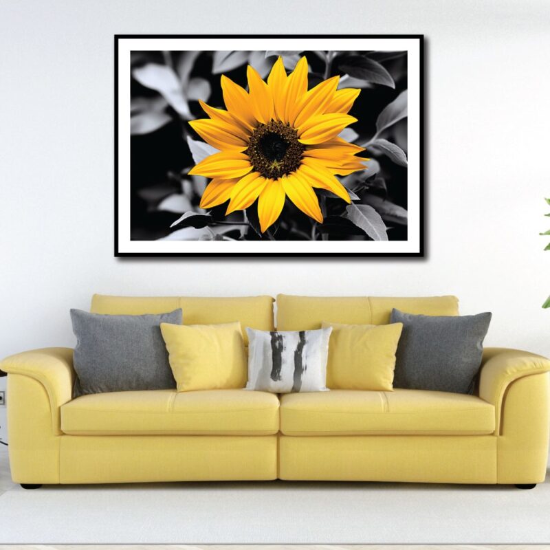 Sunflower beauty on canvas.