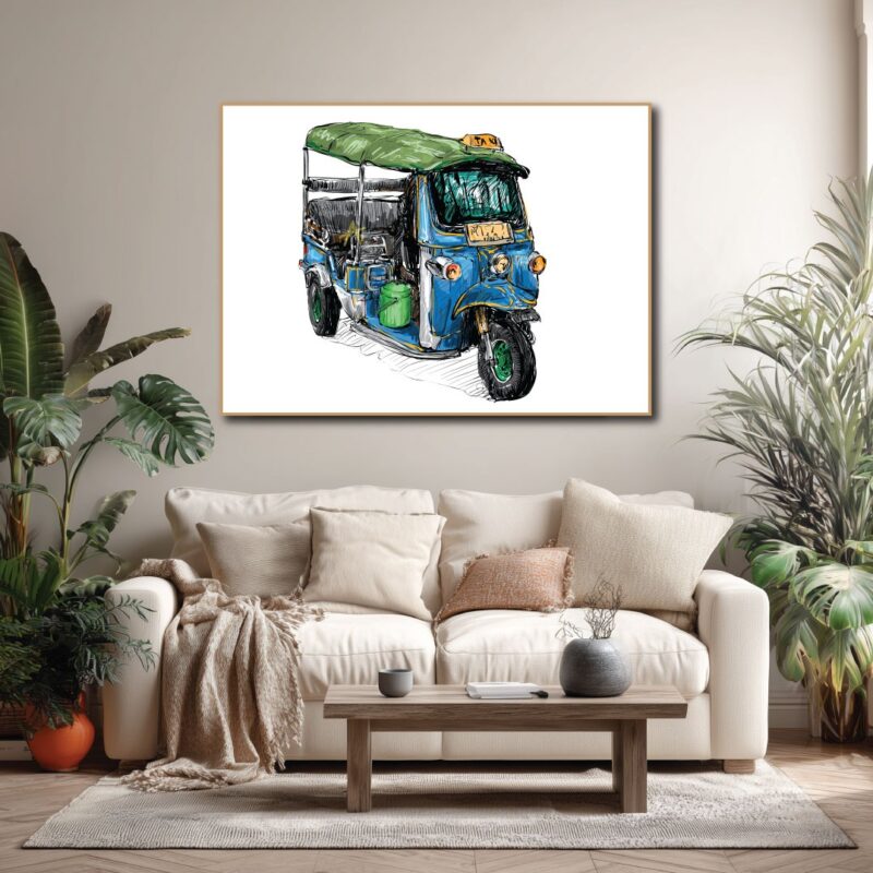 Canvas wall art.