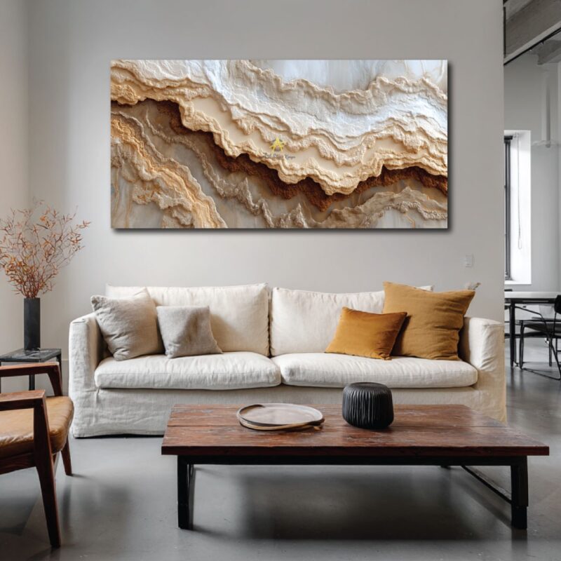 Brown abstract waves