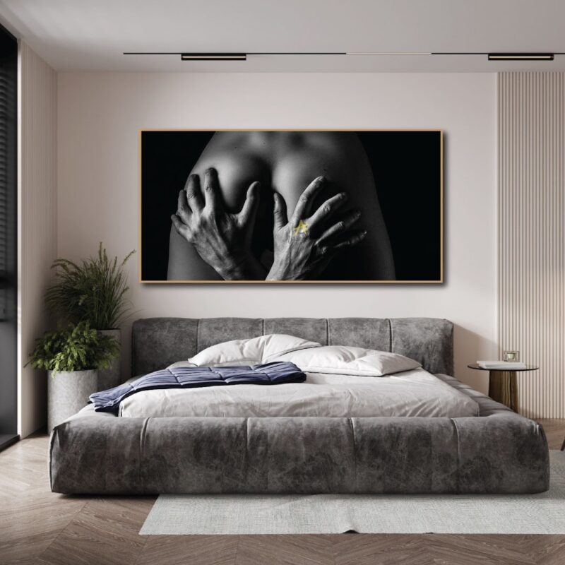 Bedroom canvas art.