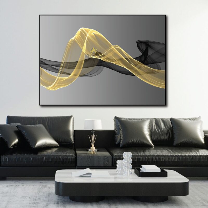 Gold and black abstract