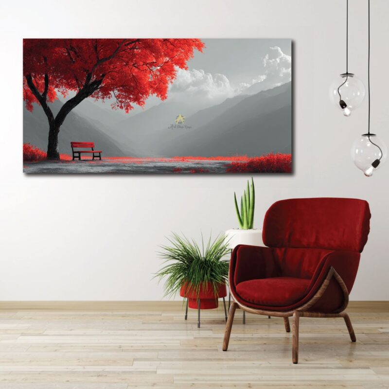 Red haven canvas print