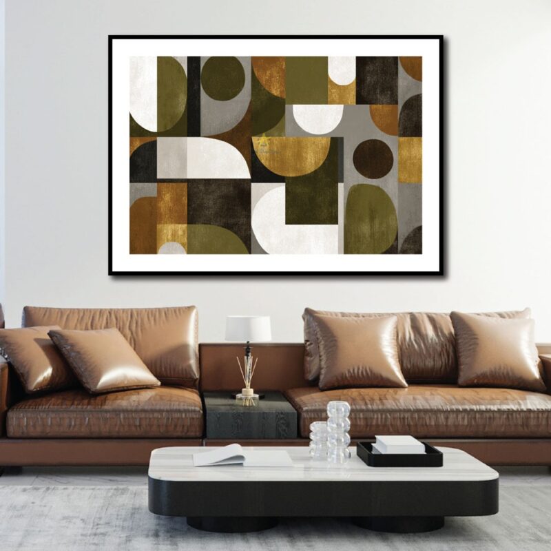 Abstract canvas art.