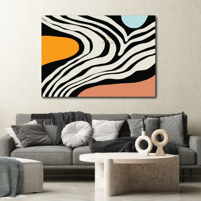 Zebra stripes with a bit of color.