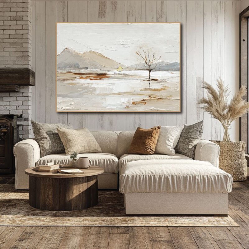 Earthy toned nature canvas